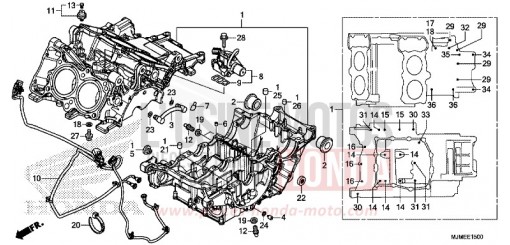 CARTER MOTEUR VFR800XF de 2015